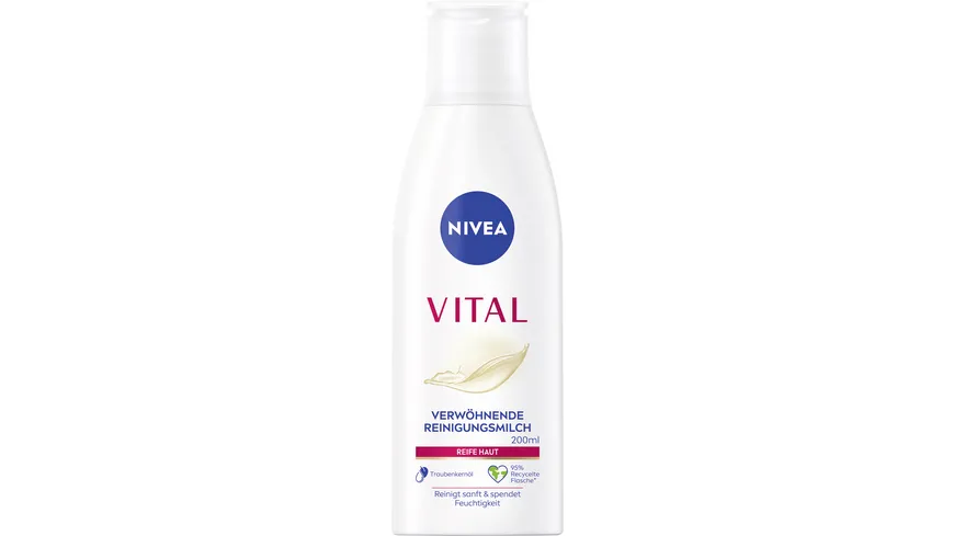 NIVEA VITAL Verwöhnende Reinigungsmilch Reife Haut 200 ml