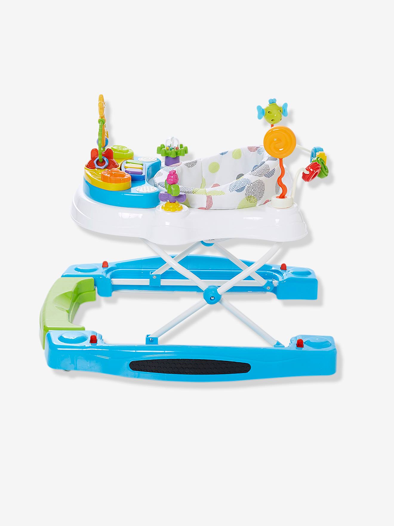 Vertbaudet 2-in-1 Baby Lauflernhilfe TROTT&POUSS, mitwachsend - weiß bedruckt