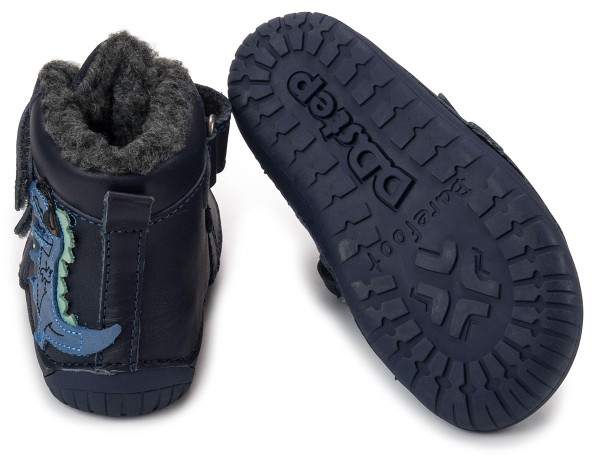 DD Step ~ Winterstiefel Klett ~ Blue Dino