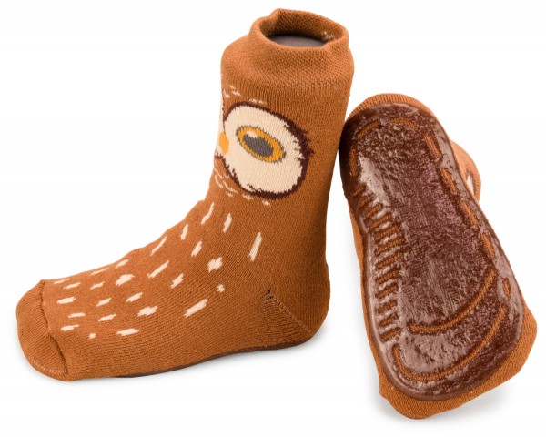 Ewers ~ Stoppersocke SoftStep ~ Eule toffee