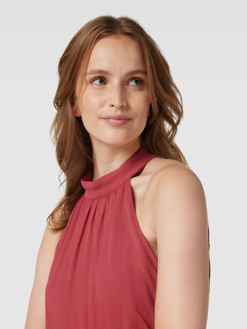 Jumpsuit mit Neckholder Modell 'FARSETTO' in dunkelrot