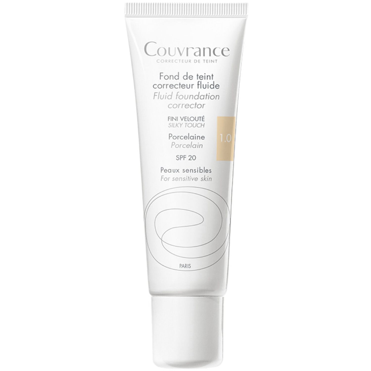 Eau Thermale Avène Couvrance Fond Teint Correcteur Fluide SPF20 - Peaux Sensibles 30 ml