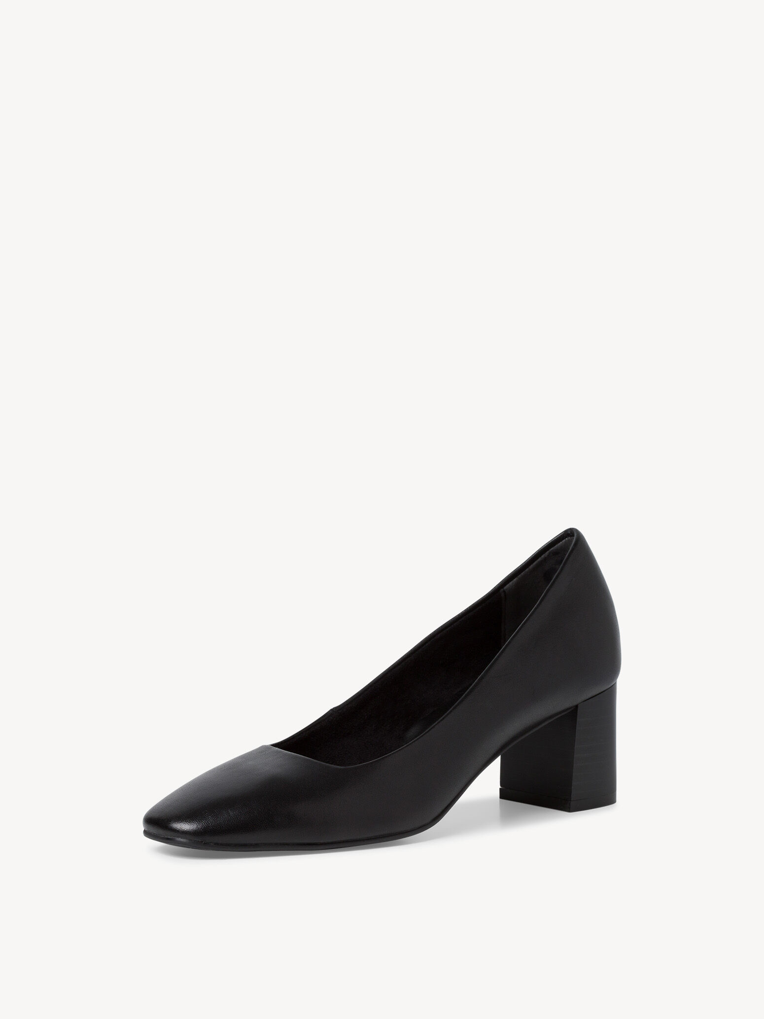 Escarpin en cuir - noir