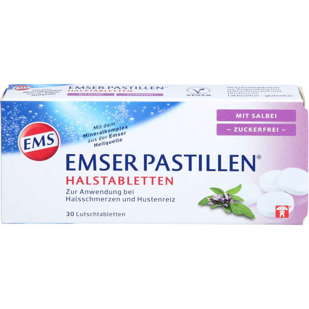 EMSER Pastillen mit Salbei zuckerfrei