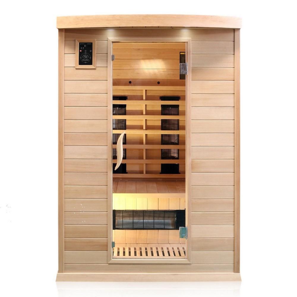 Dewello Infrarotkabine Infrarotsauna PIERSON 135cm x105cm x 190cm Dual-Therm