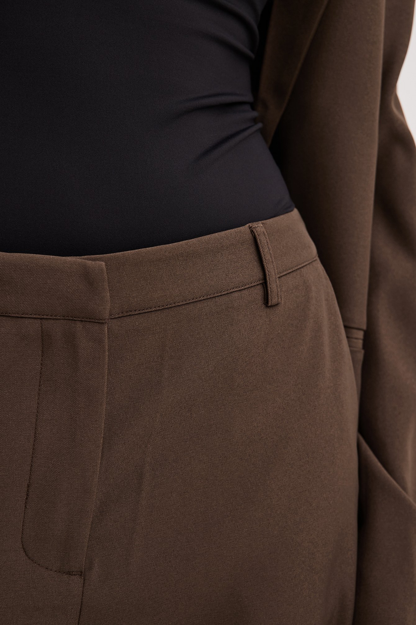 Anzughose mit mittelhoher Taille