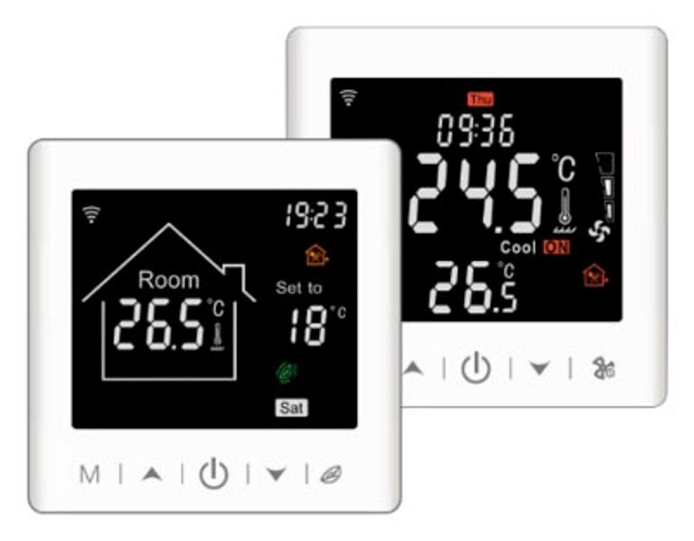 PEROBE Raumthermostat, elektronisch, WiFi Smart Digital mit Fühler, mit Fernzugriff und Zeitschaltuhr