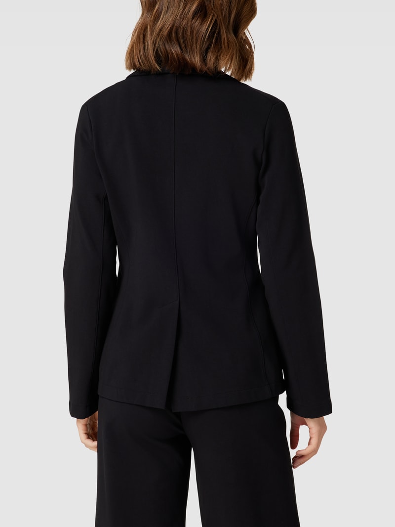 Blazer mit Reverskragen in schwarz