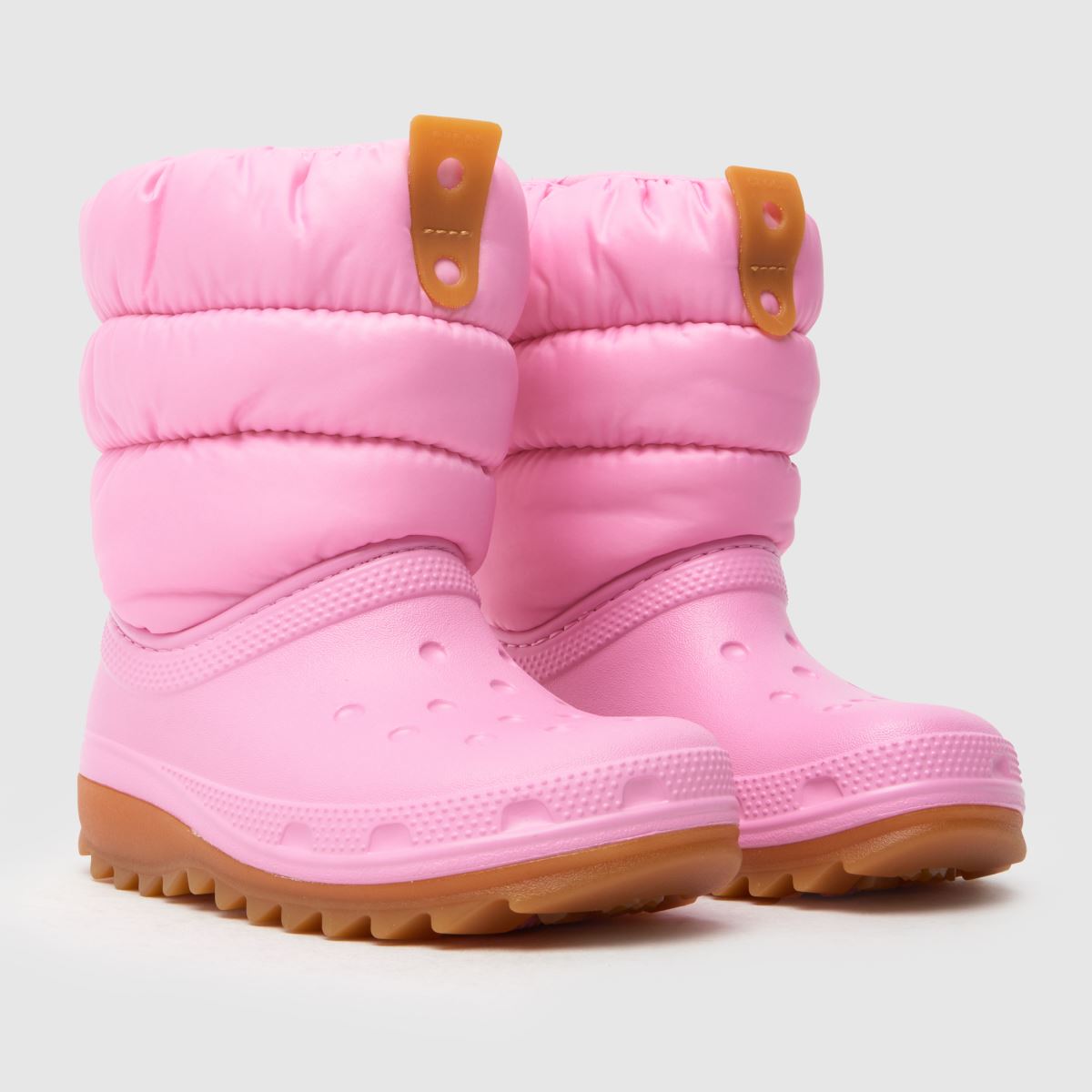Crocs halványrózsaszín klasszikus neo puff lány kisgyermek csizma
