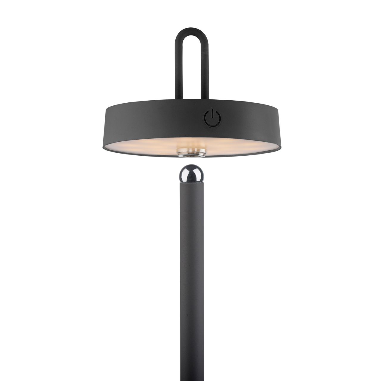 JUST LIGHT Akku Stehleuchte AMAG, 1x LED-Board/1,50Watt/2700Kelvin, IP44, Schwarz