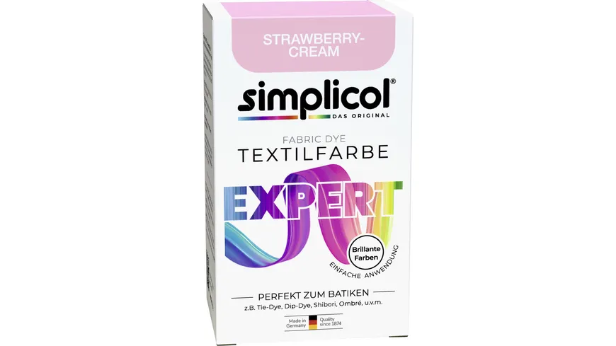 simplicol Textilfarbe Expert Strawberry-Cream 150 g
