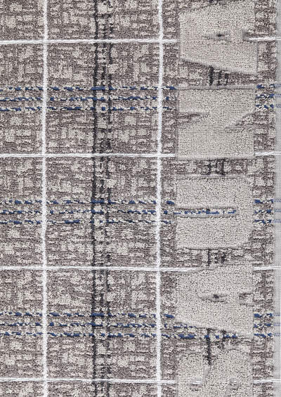 LASA, Saunatuch, 85 x 200 cm, grau gemustert