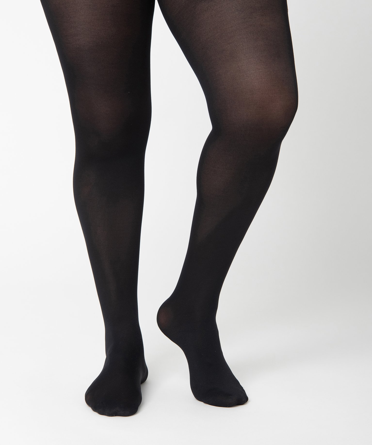 Collant femme grande taille opaque 80D noir | GEMO