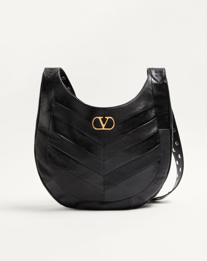 Valentino Garavani Hobo-taske i nappa med chevronmotiv
