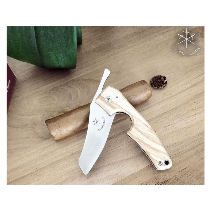 Les Fines Lames Le Petit Olivenholz Zigarrenschneider