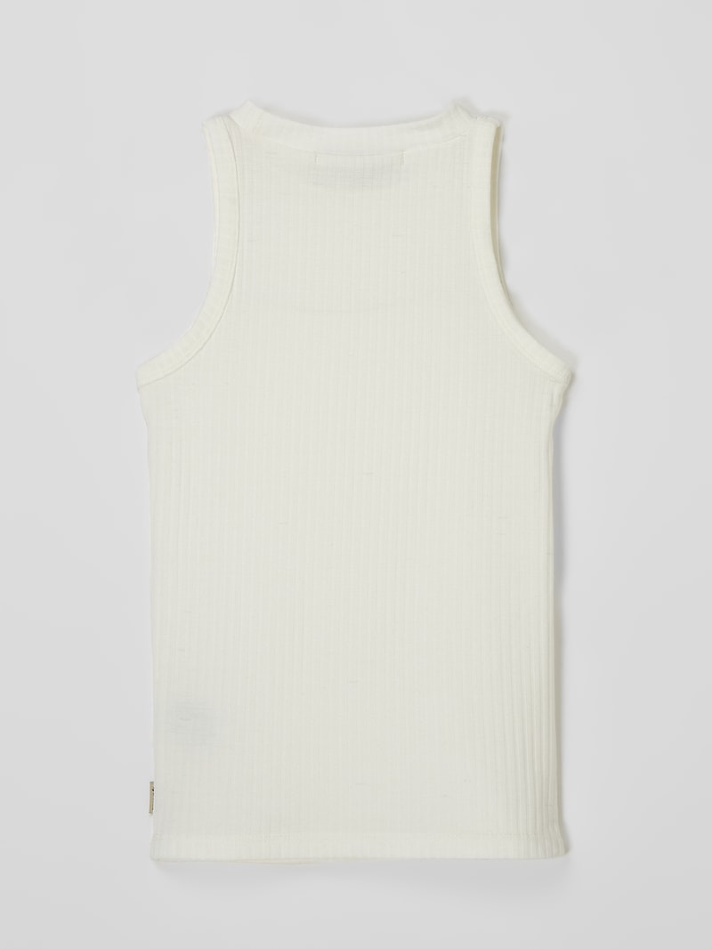 Top mit Viskose-Anteil in offwhite