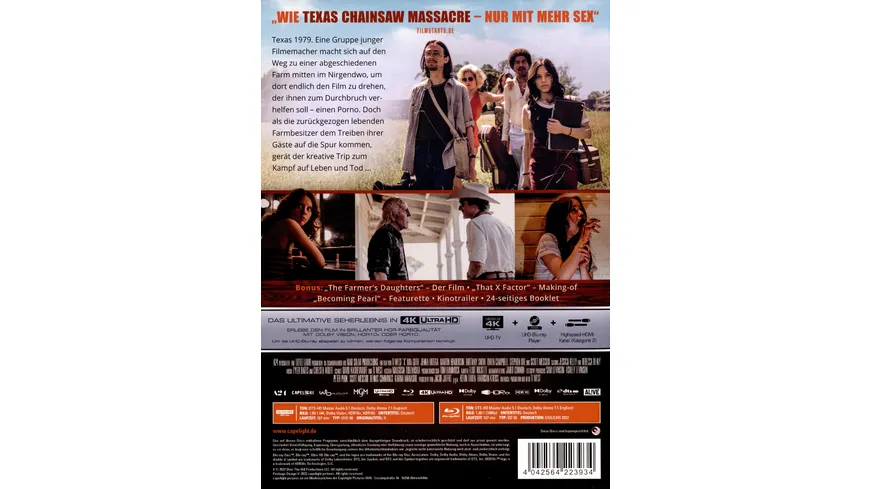 X - 2-Disc Limited Collector's Edition im Mediabook - Cover B (4K Ultra HD) ( + Blu-ray)