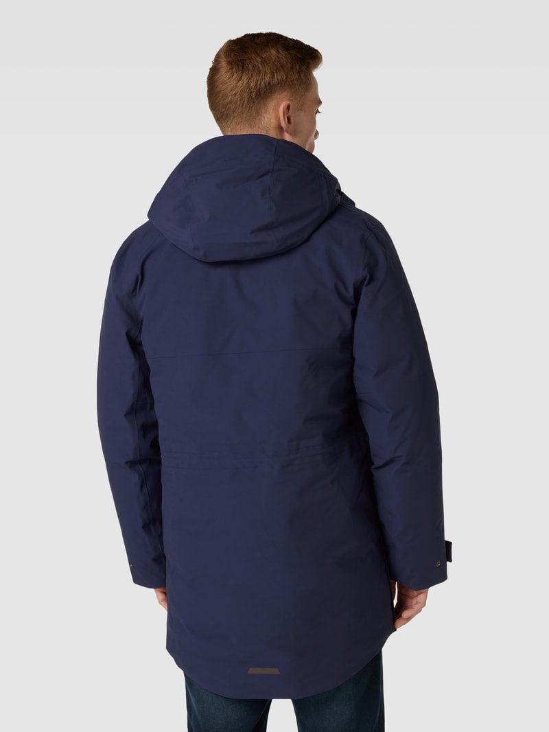 Parka mit Pattentaschen Modell 'RIDGELAND' in marineblau
