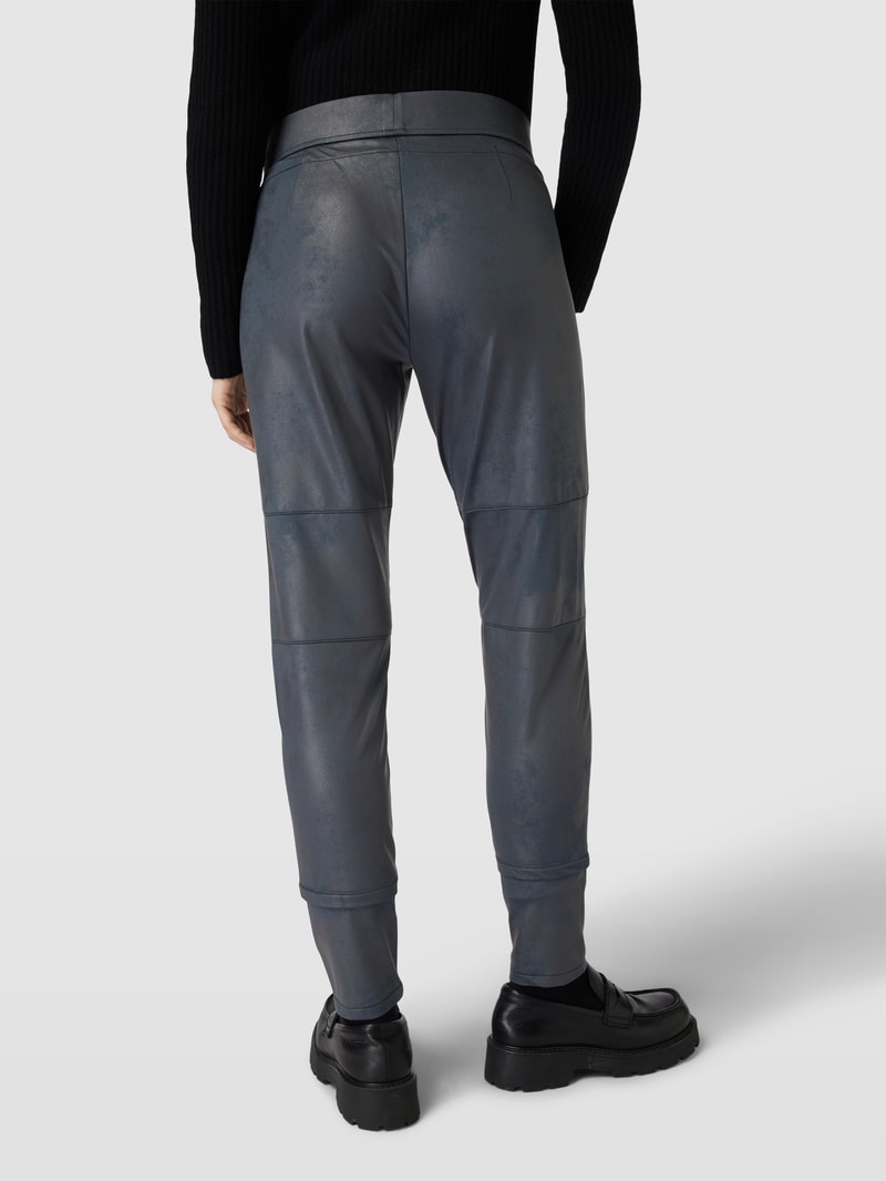 Jogpants in Leder-Optik Modell 'CANDY' in smaragdgrün