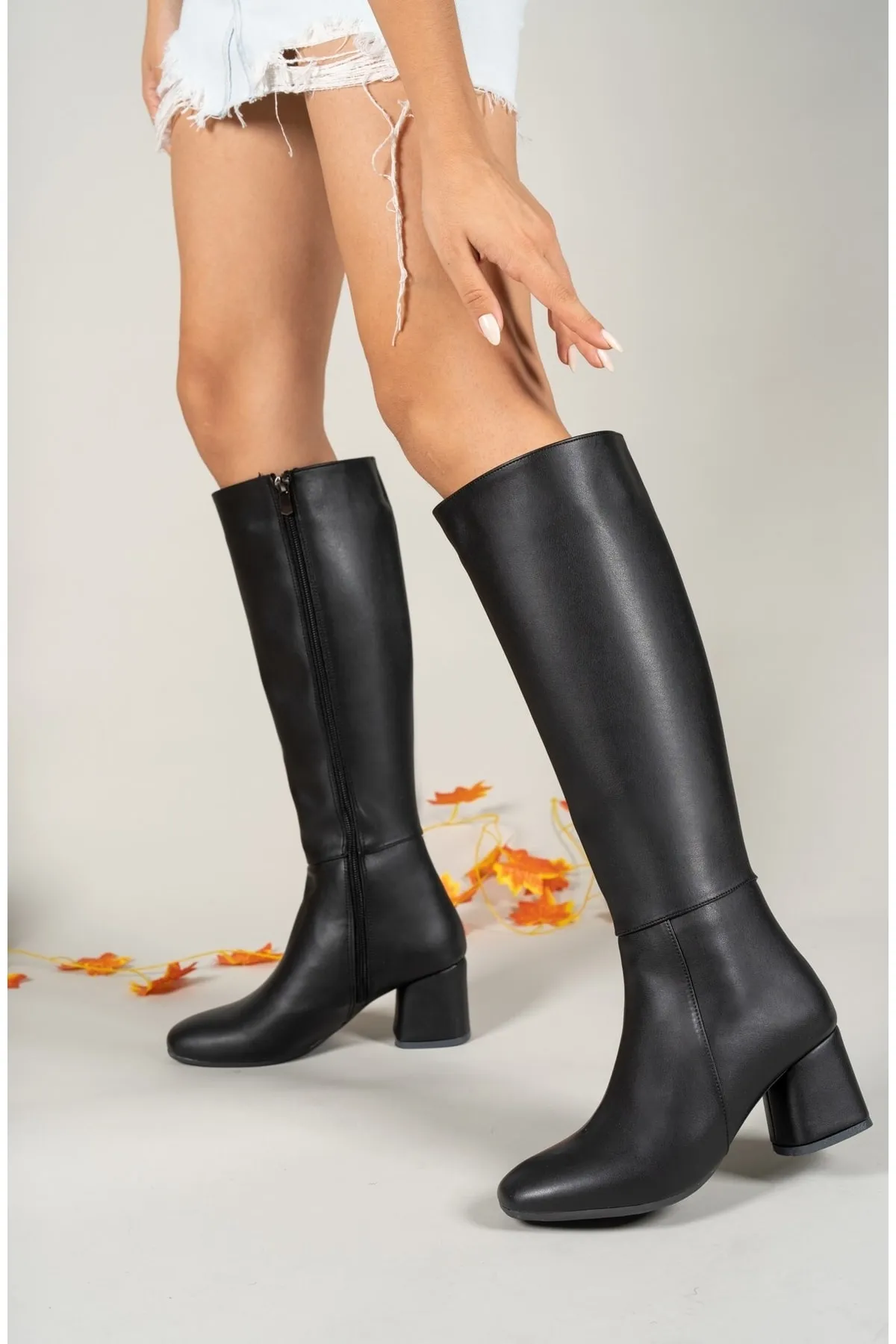 Riccon  Schwarze Damenstiefel 0012815y