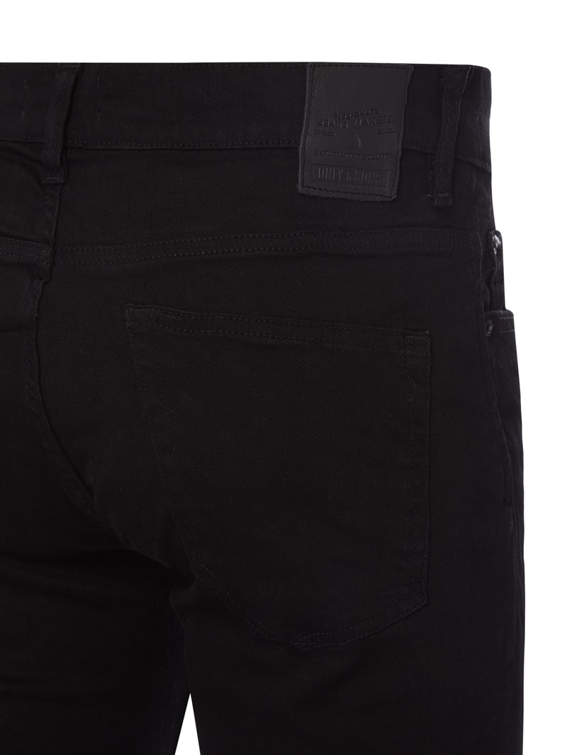 Slim Fit Jeans mit Stretch-Anteil Modell 'Loom' in schwarz