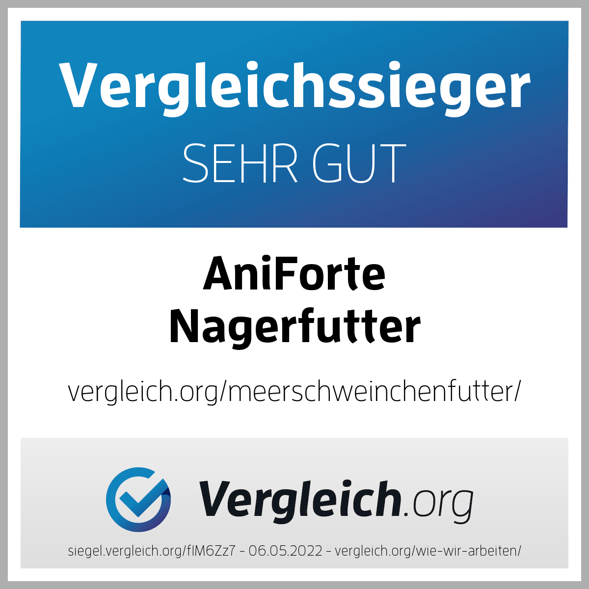 Aniforte Hauptfutter Aniforte Natur Nagerfutter 4,5kg