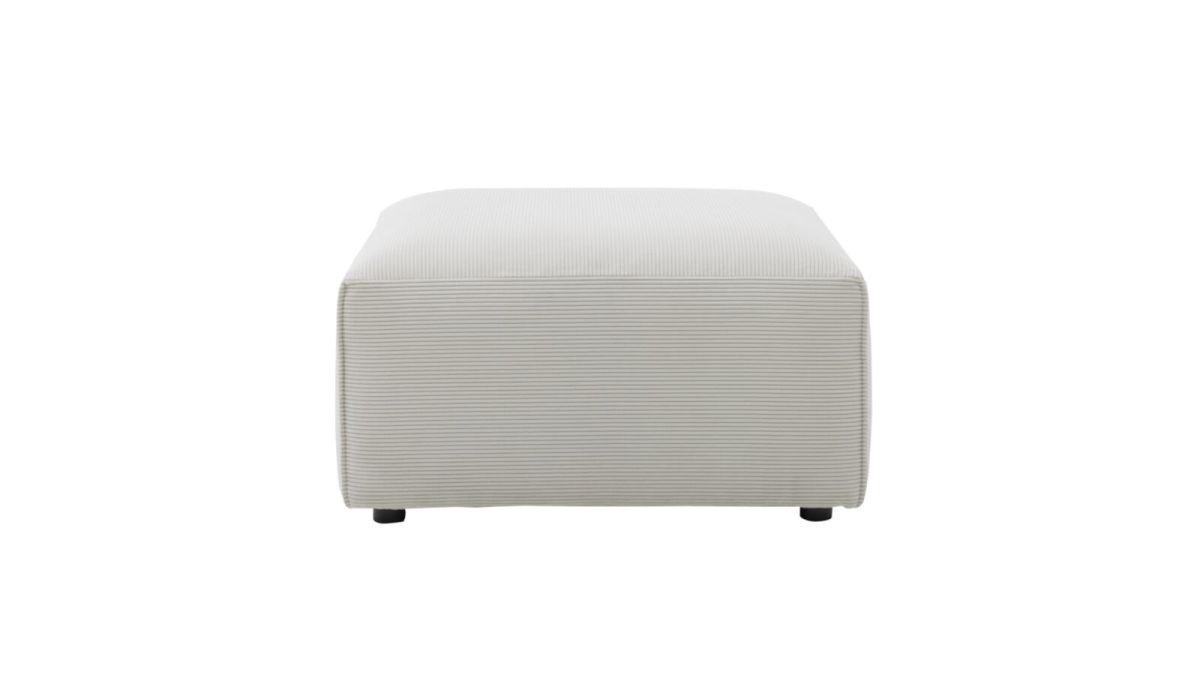 Roomio Polsterhocker No. 4100 Weiß 80 x 80 cm