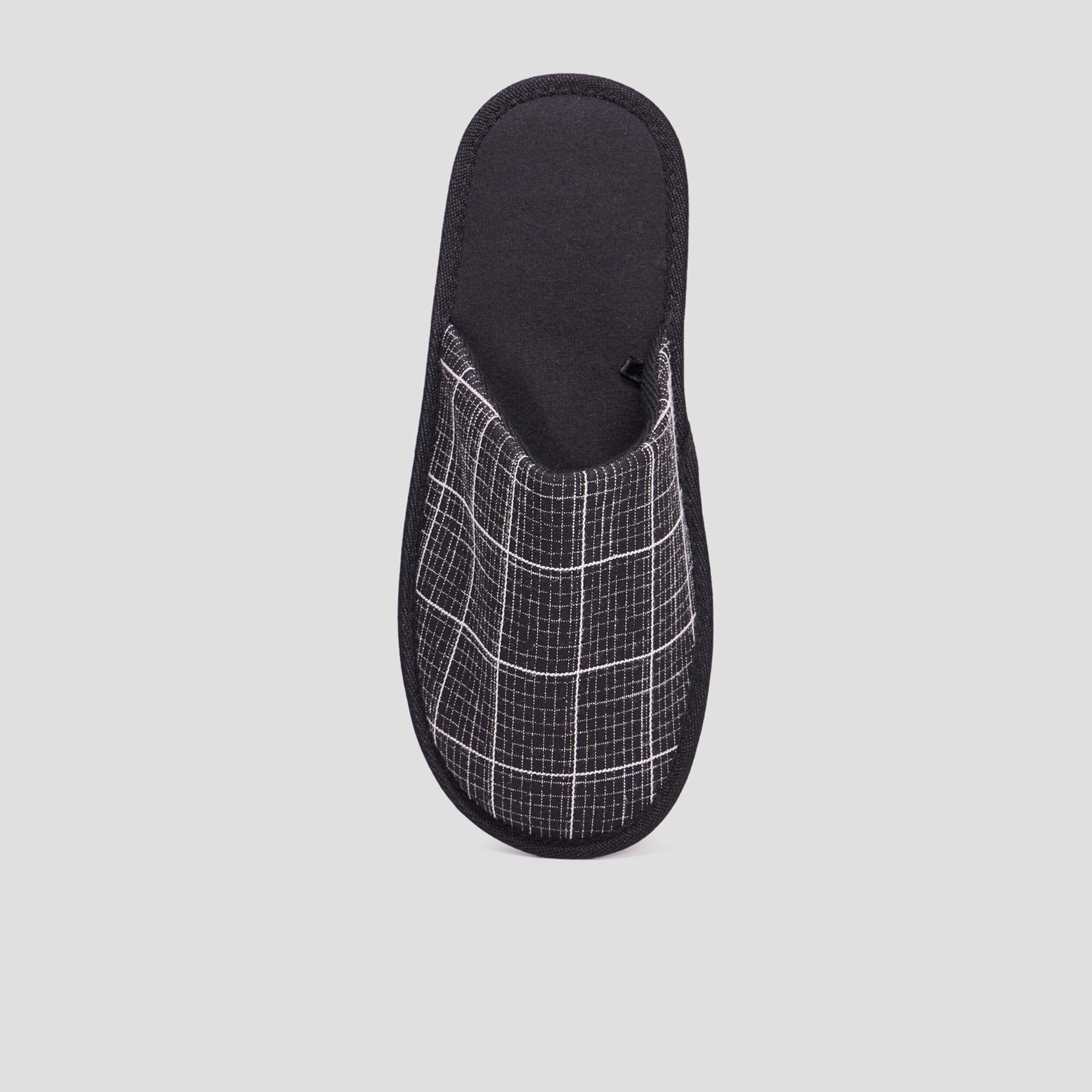 Chaussons mules noir homme | La Halle
