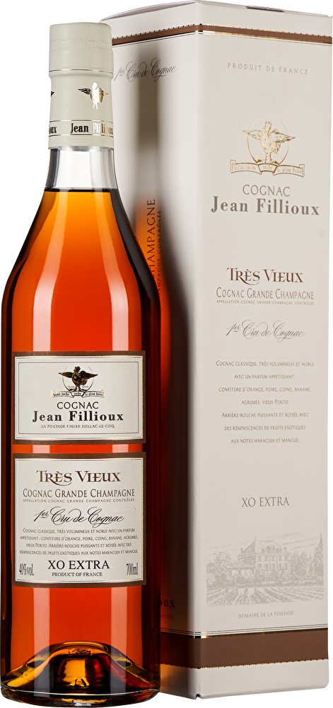 Jean Fillioux Cognac Très Vieux 1er Cru XO Extra 0,7 Liter im Geschenkkarton