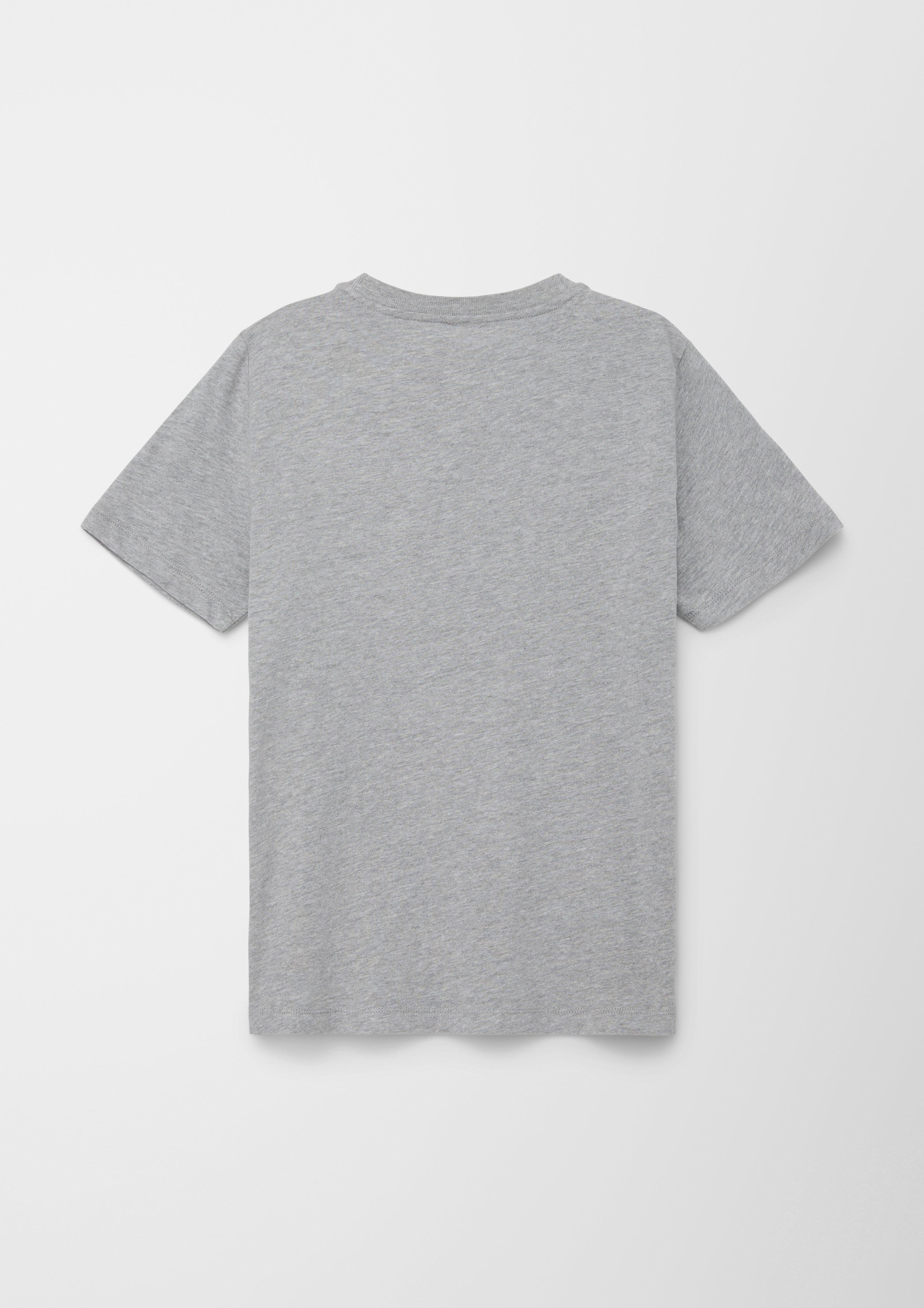 T-Shirt mit Intarsie  2128191-9400