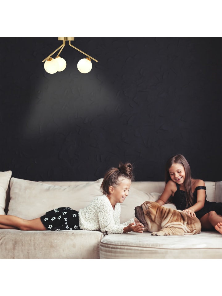 relaxdays Deckenlampe in Gold - Ø 36 cm günstig kaufen onesize