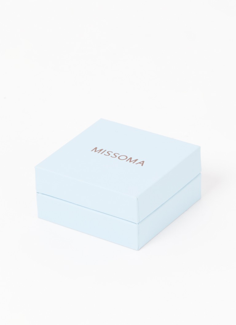 Missoma Chubby Medium silver hoop earrings