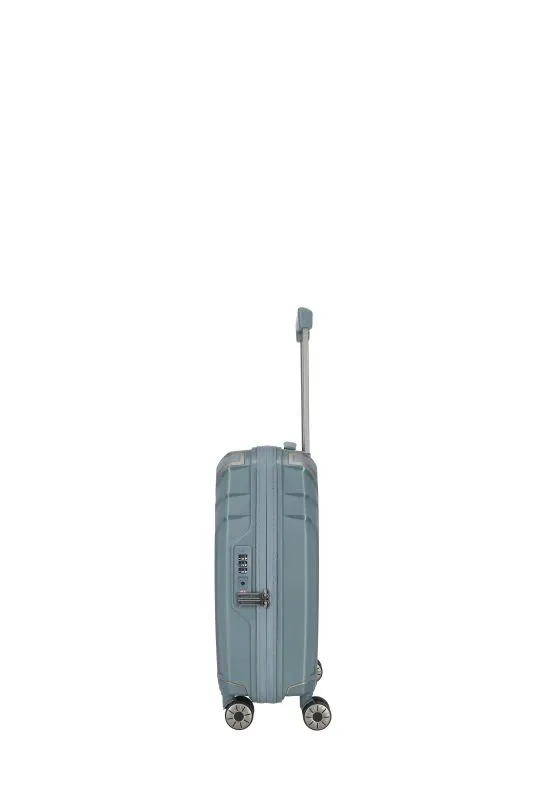 Travelite ELVAA Trolley S mit 4 Rollen - Blaugrau