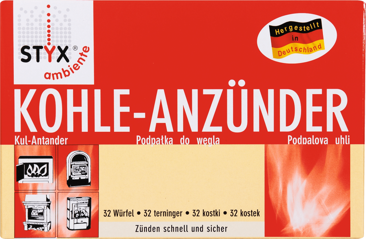 Kohleanzünder weiss, 32 St