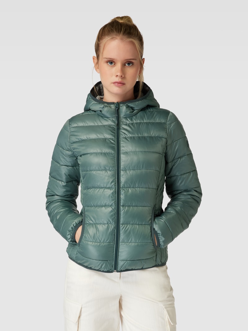 Steppjacke mit Eingrifftaschen in schilf