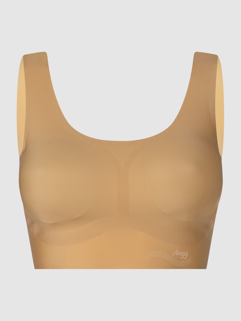 Bustier aus Mikrofaser in beige