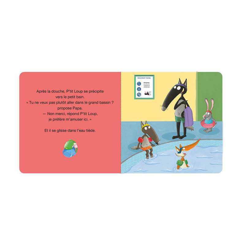 Livre P'tit loup va à la piscine - Auzou