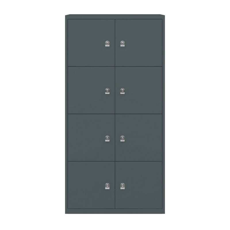 Bisley LateralFile Lodge Stahl Schließfach Schlüssel 800 x 470 x 1.605 mm Grau
