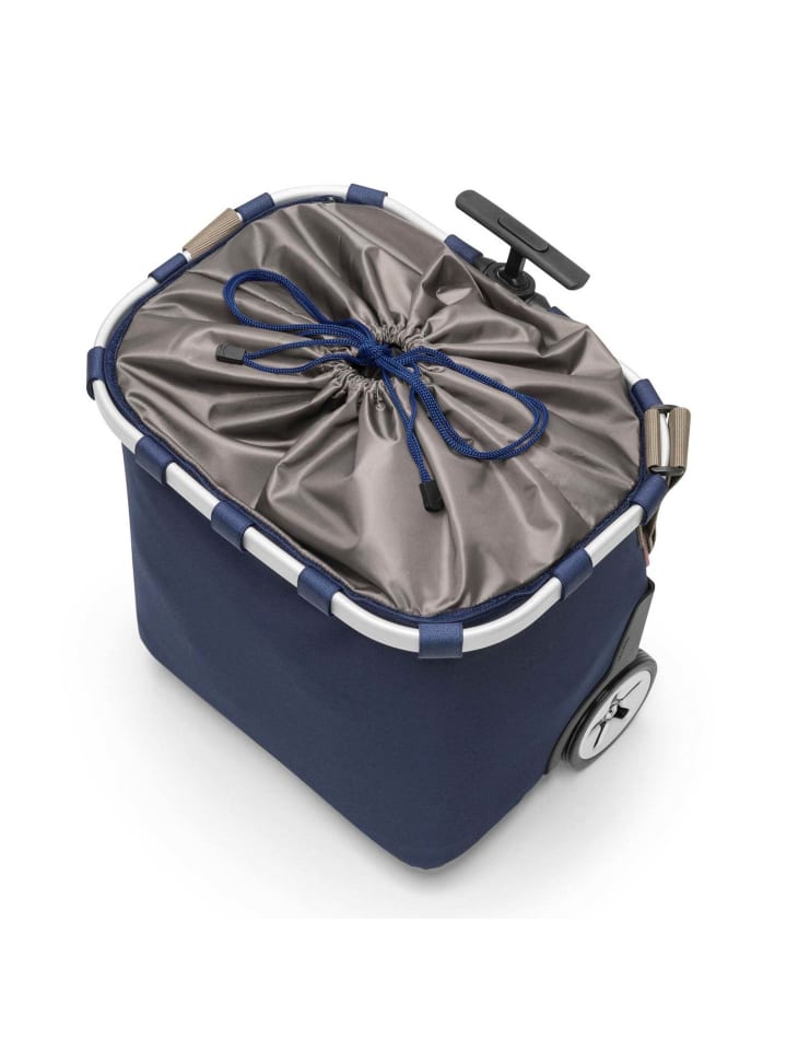 Reisenthel carrycruiser - Einkaufstrolley 47.5 cm (frame raffia black) in dark blue günstig kaufen onesize