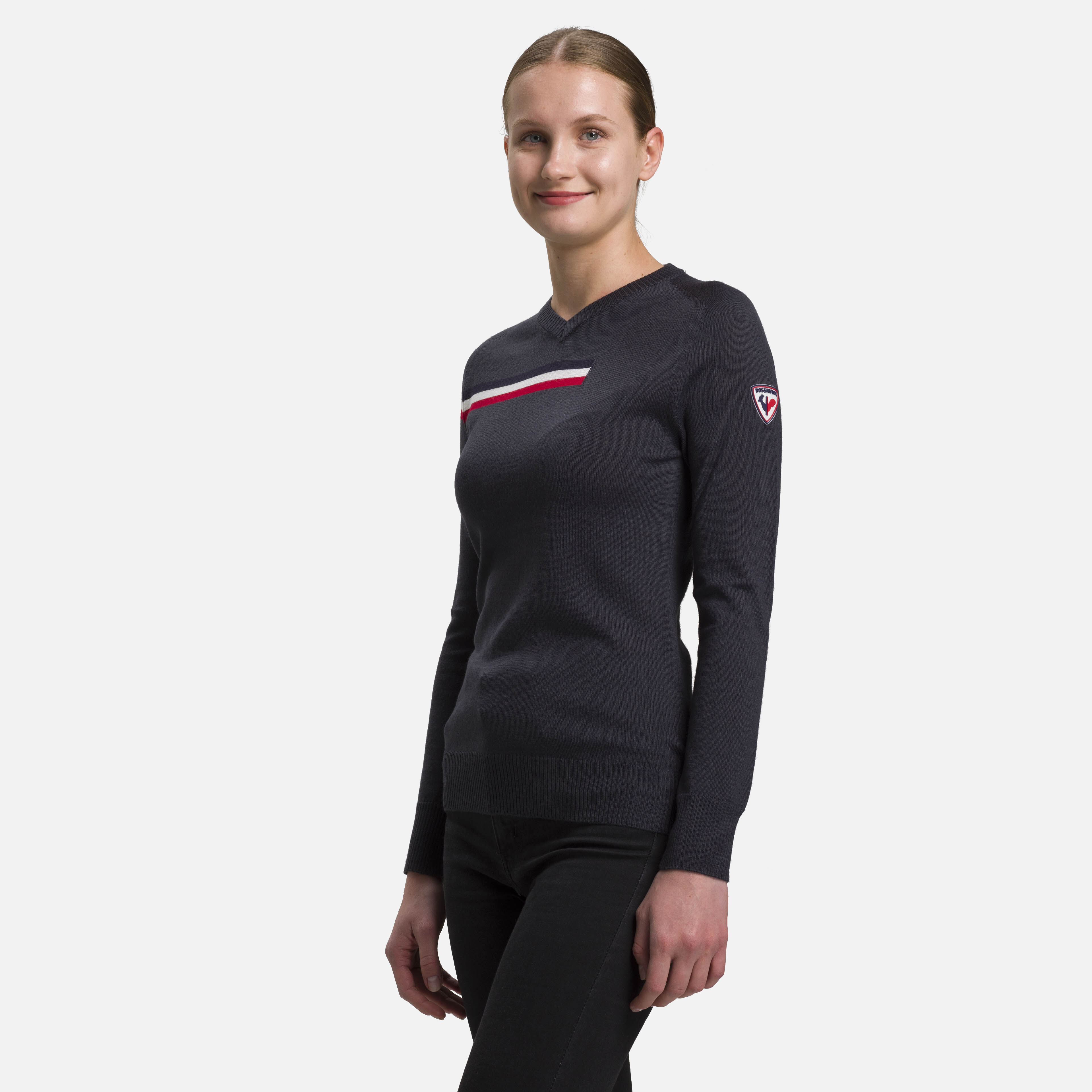Pull Diago col V Femme