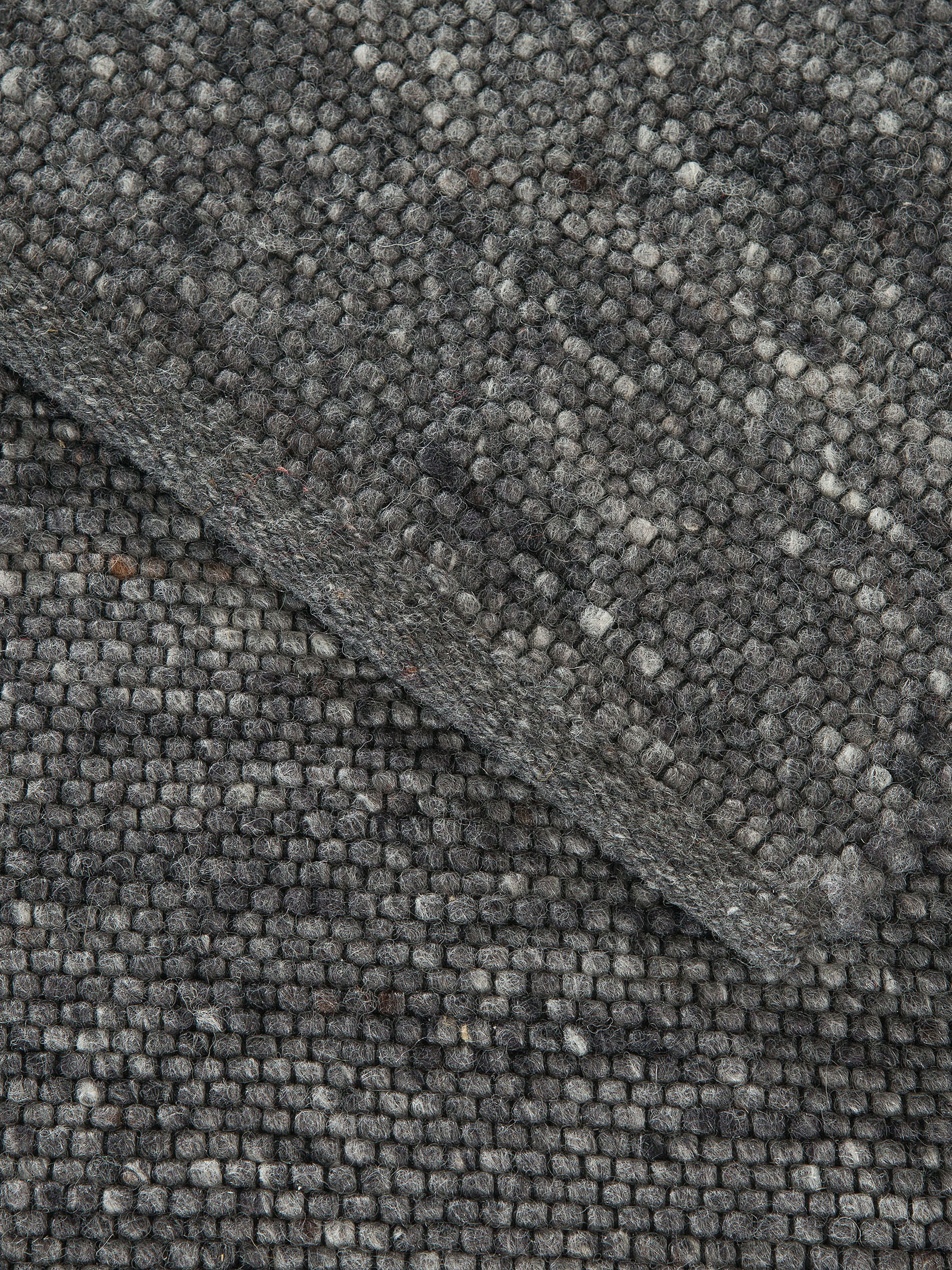Hörneberg Woll-Teppich, Dunkelgrau