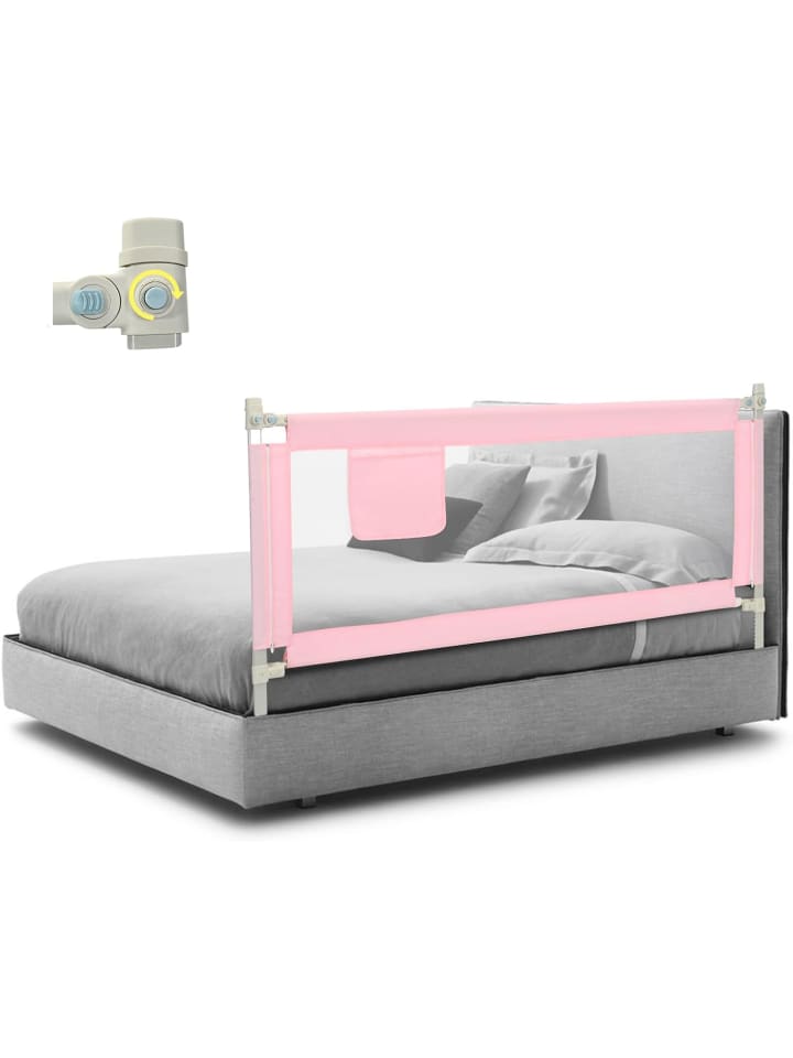 COSTWAY Bettgitter 175 cm in Rosa günstig kaufen 175 cm