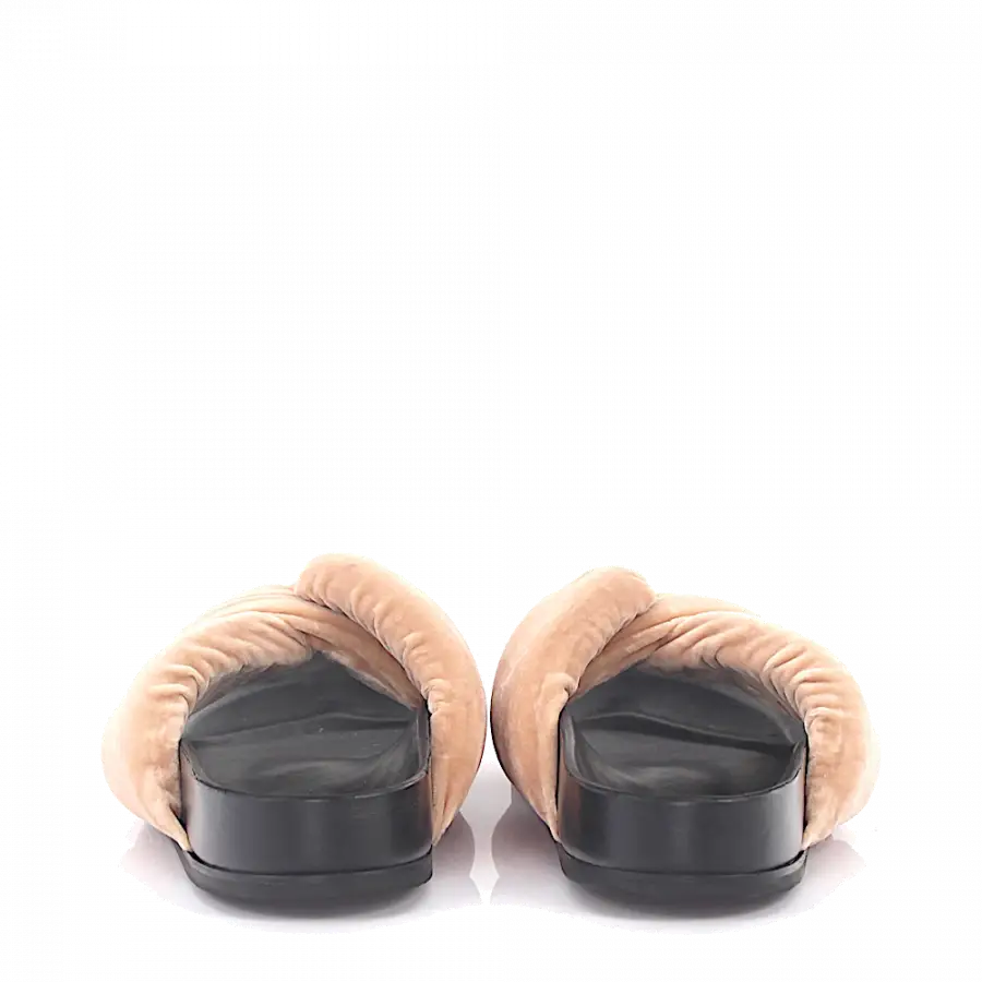 Chloé - Riemchensandalen Samt beige - beige
