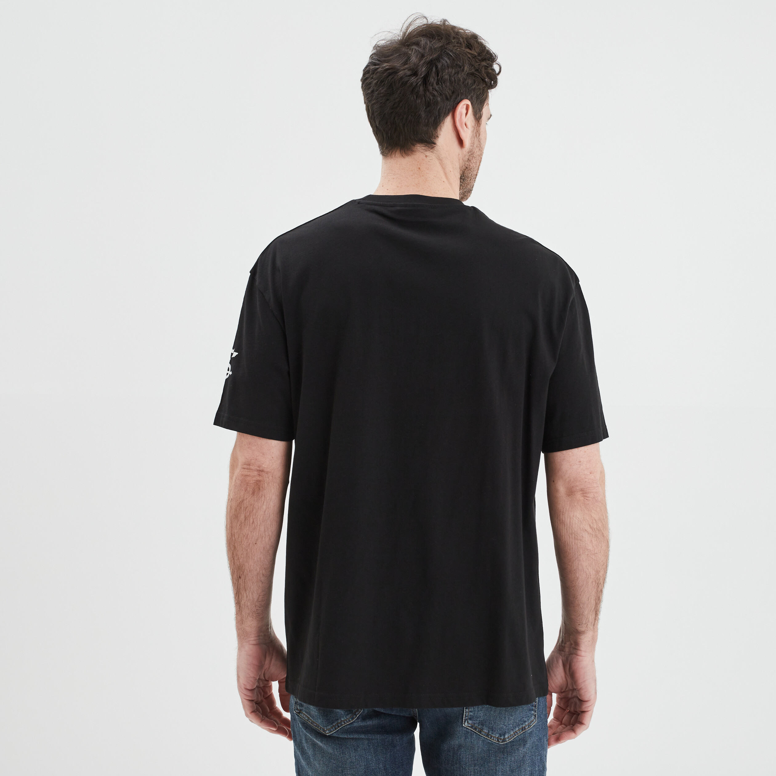 T-shirt col rond Fullmetal Alchemist noir homme | La Halle
