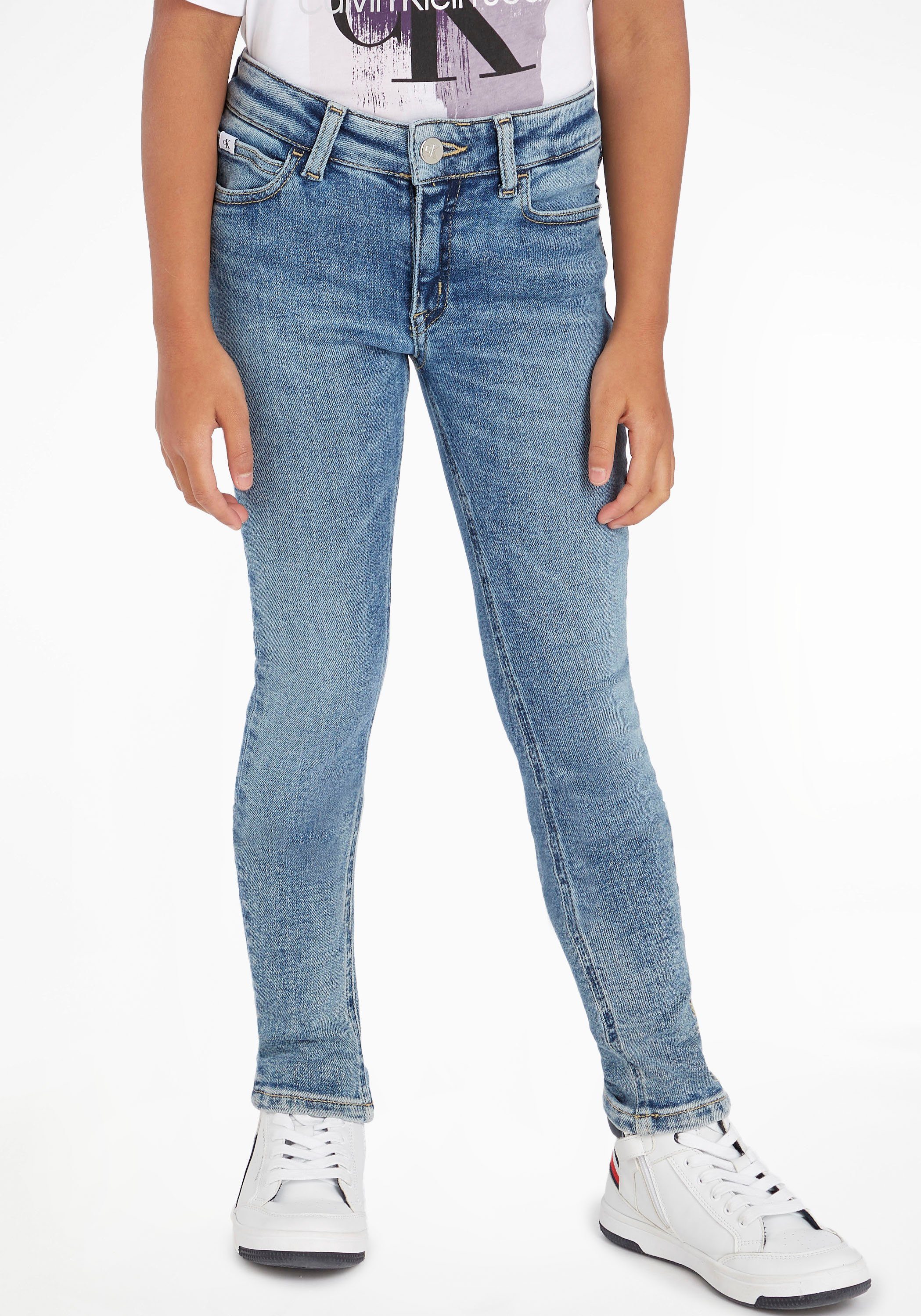 Calvin Klein Jeans Stretch-Jeans MR SKINNY LIGHT BLUE SNAKE