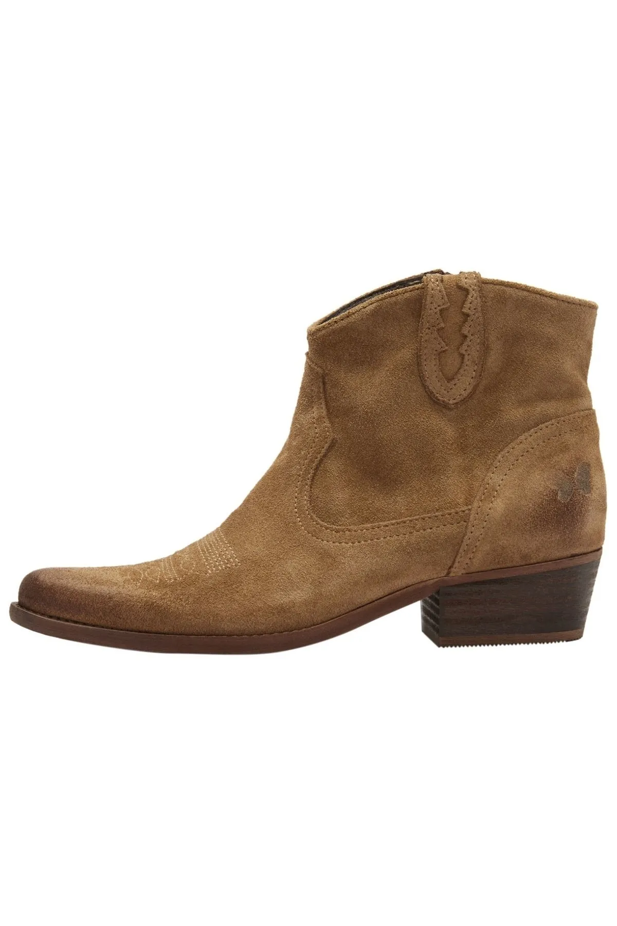 Felmini  Stiefelette - Grau - Blockabsatz