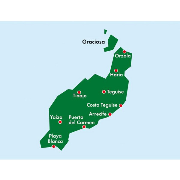 Lanzarote 1 : 75 000. Autokarte - Straßenkarte