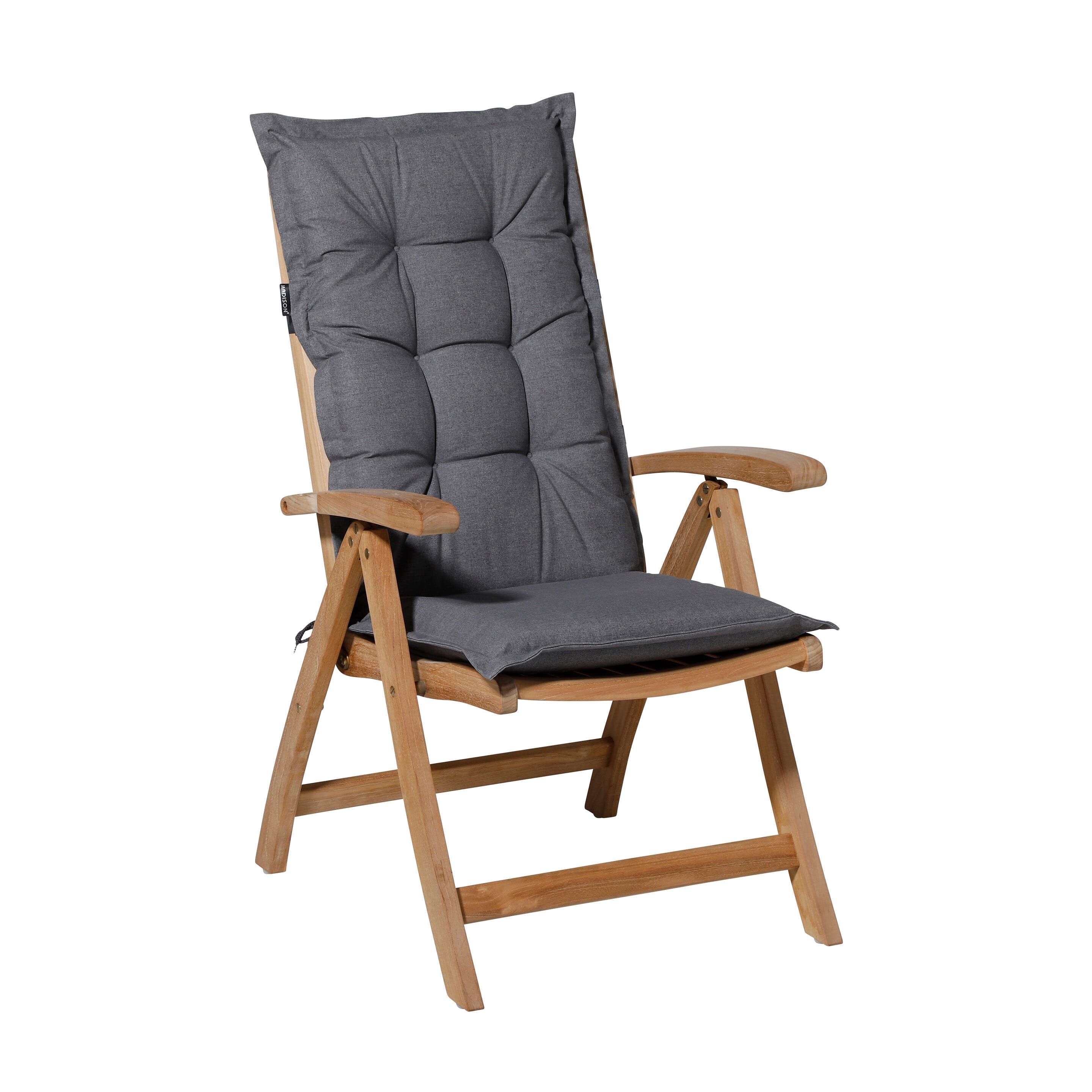 Madison Outdoor Oxford Grau 105 x 50 Kissen für niedrige Rückenlehne