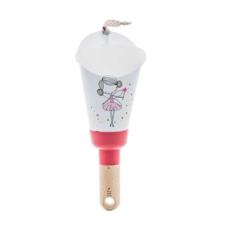 Coffret 5 en 1 lampe nomade petite fée étoilée rose framboise Polochon and cie