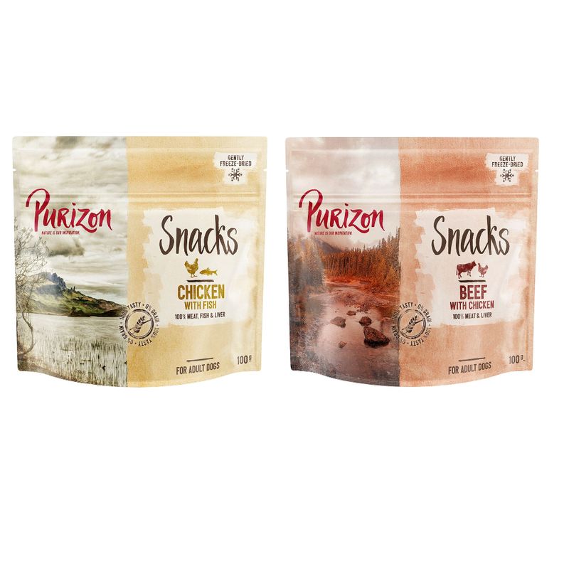 Probierpaket Purizon Hundesnack 2 x 100 g